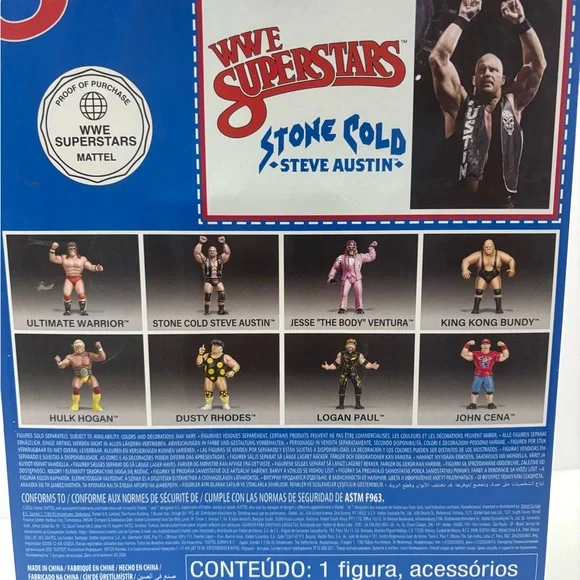 WWE LJN Superstars Stone Cold Steve Austin NEW Series 2 Target 2026 in Hand RARE - Picture 7 of 7
